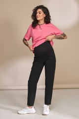 Стильні брюки МОМ для вагітних LONE Yula mama, чорні, S