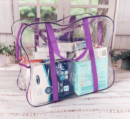 Готовая сумка в роддом для мамы и малыша Стандарт + прозрачные сумочки