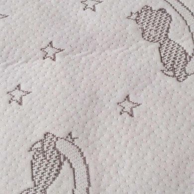 Пелюшка непромокаюча з жакардової тканини Руно, ведмедик на місяці, Унісекс, 50х70 см