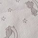 Пелюшка непромокаюча з жакардової тканини Руно, ведмедик на місяці, Унісекс, 50х70 см