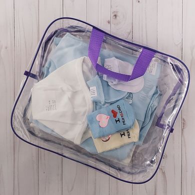 Набор одежды в роддом для мальчика, интерлок + сумка в ПОДАРОК №31, Мальчик, 56