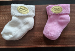 Шкарпетки для новонароджених BabyStarTex, махра, Дівчинка