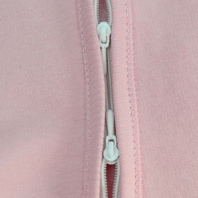 Теплий комбінезон на блискавці ніжки відкриті Minikin, тринитка з начосом, рожевий, Дівчинка, 74