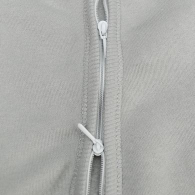 Теплий комбінезон на блискавці ніжки відкриті Minikin, тринитка з начосом, сірий, Унісекс, 74